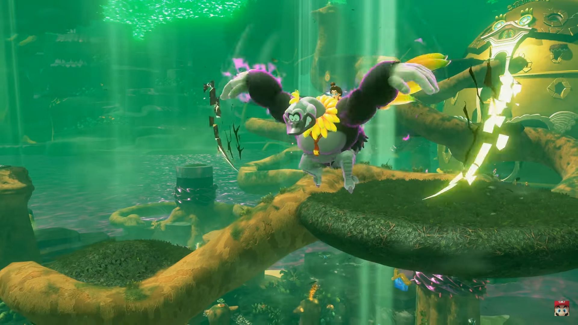 Ostrich Bananza lets you fly (Image via Nintendo)